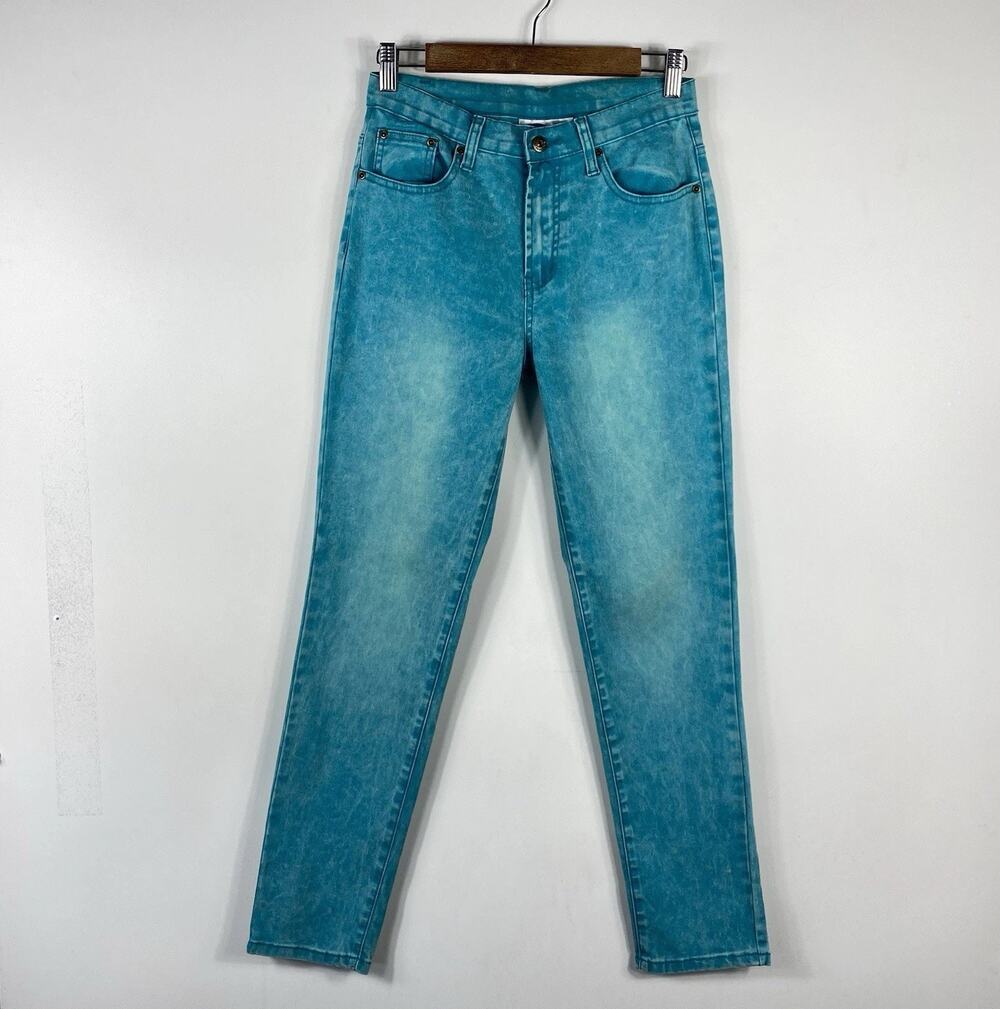 Diane Gilman Jeans 6 Blue Mineral Wash Stretch 5-Pocket